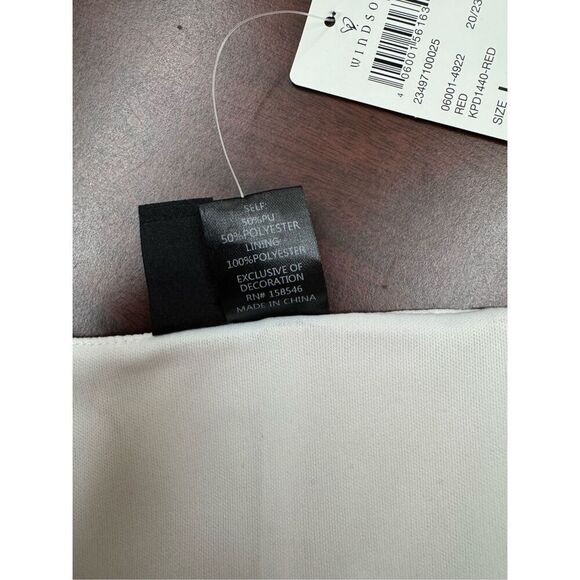 NWT Windsor Red Shiny Strapless Corset Top Size Large - Picture 5 of 8